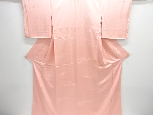 JAPANESE KIMONO / UNUSED IROMUJI / SILK / WOVEN SPIRAL / SINGLE CREST